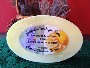 Lavender & Lemon soap bar