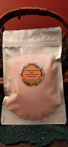 Tangerine bath salt pouch