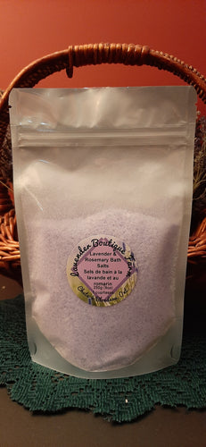 Lavender & Rosemary bath salt pouch