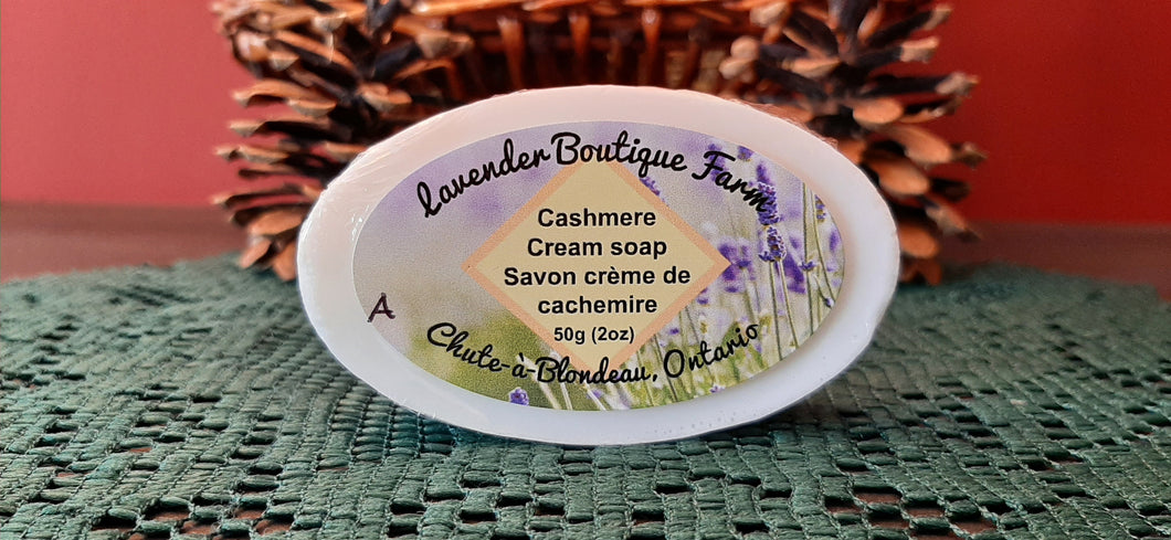 Cashmere Cream soap bar