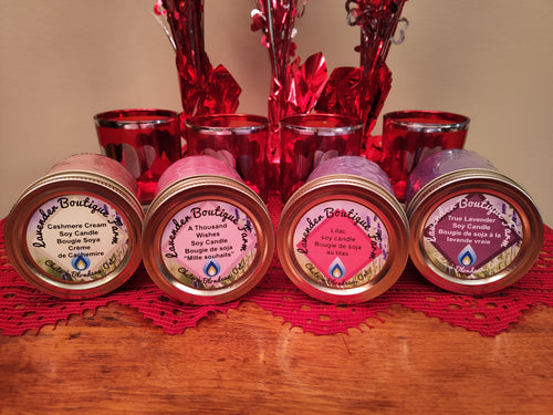 Valentine's Day small soy candles