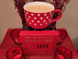 Valentine's Day large soy candles